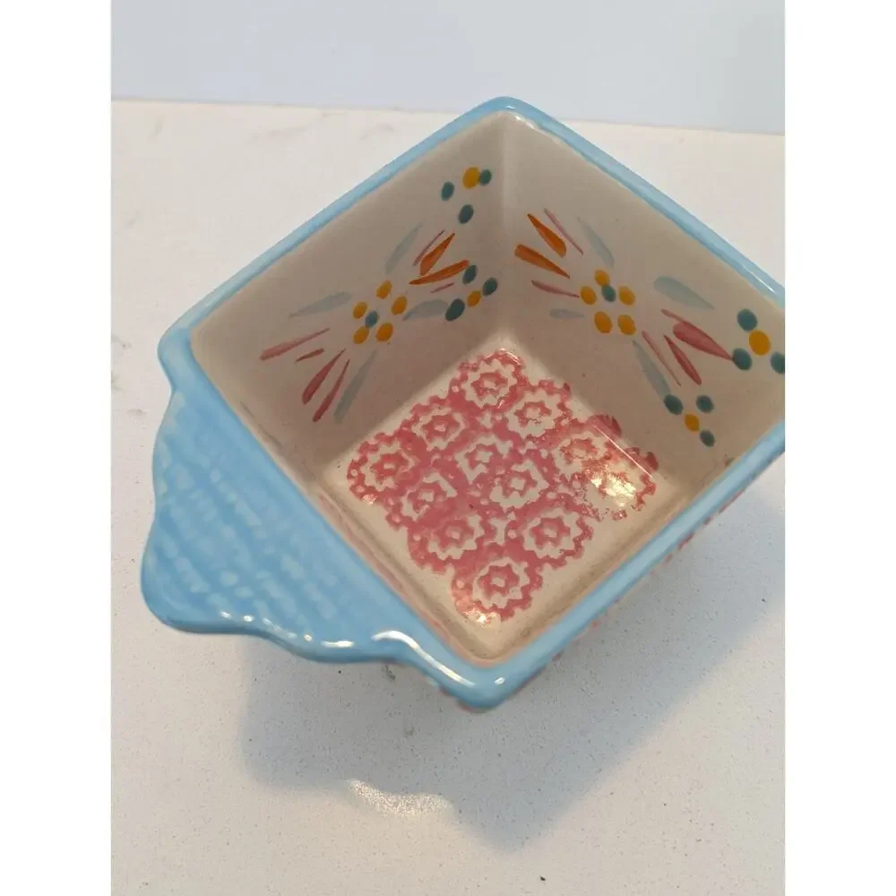 Vintage Temptations By Tara Springfetti Old World Bakeware 10oz Square Dish With